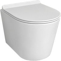 Подвесной безободковый унитаз с сиденьем микролифт beWash Aldo BKWHR401480