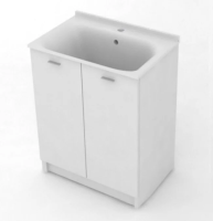 Комплект для постирочной с сифоном Kerasan Aquadom 9166K3N*1 белый матовый 