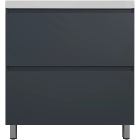 Тумба напольная без раковины 80 см Style Line Манхэттен ЛС-00002372 графит матовый