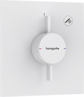 Смеситель для душа Hansgrohe DuoTurn E 75617700 матовый белый Смеситель для душа Hansgrohe DuoTurn E 75617700 матовый белый