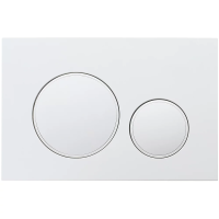 Кнопка смыва Veconi FLUSH FLV10-W белый глянец кайма - белый глянец