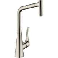Смеситель для кухни Hansgrohe Metris M71 14780000, сталь
