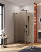Душевой уголок (100х80) CEZARES SLIDER SLIDER-AH-1-80-100/110-BR-GM