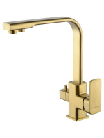 Смеситель для кухни c подключением фильтра WONZON & WOGHAND, брашированное золото WW-88458004-BG Смеситель для кухни c подключением фильтра WONZON & WOGHAND, брашированное золото WW-88458004-BG