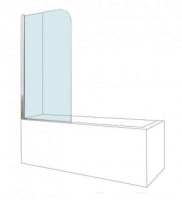 Душевая шторка на ванну Berges Wasserhaus River (80х140) 065001