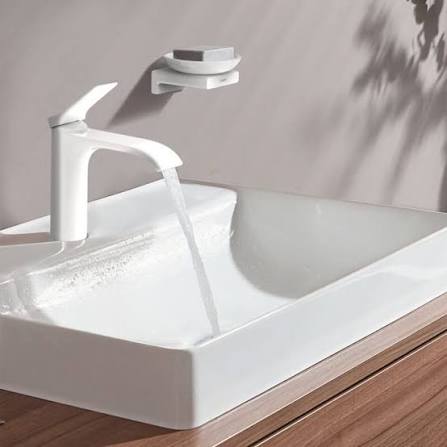 Смеситель для раковины с донным клапаном Hansgrohe Vivenis 75010700 белый матовый