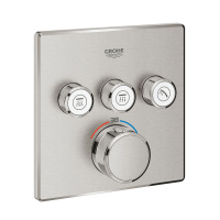 Термостат для ванны с душем 3 источника Grohe Grohtherm SmartControl 29126 DC0 (29126DC0) суперсталь