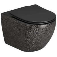 Унитаз подвесной безободковый Grossman Color GR-4411BBLS с сиденьем микролифт