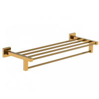 Полотенцедержатель с полкой WONZON & WOGHAND POLO, темное золото WW-8981-DG
