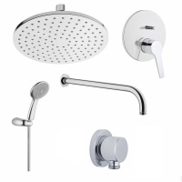 Набор встроенной душевой системы Vitra Solid S A49264EXP, хром 