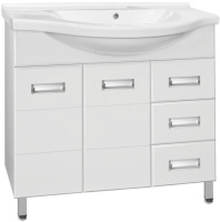 Тумба под раковину напольная Style Line Ирис 100 ЛС-00000178 белый