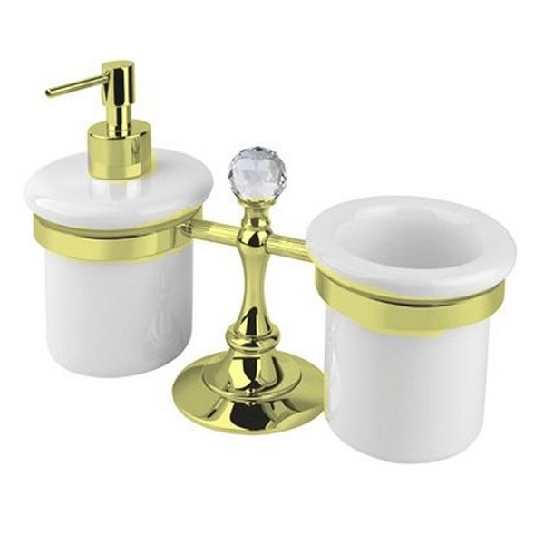 Стакан и диспенсер настольные Cezares OLIMP-TDT-03/24-Sw