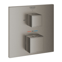 Смеситель для ванны термостатический GROHE Grohtherm Cube 24155 AL0 (24155AL0) темный графит матовый