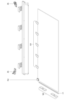 Комплект подкладок и клиньев для душевой перегородки Geberit ONE для душевой кабины 244.097.00.1