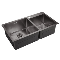 Кухонная мойка (78х43) EMAR EMB-210 PVD Nano Dark