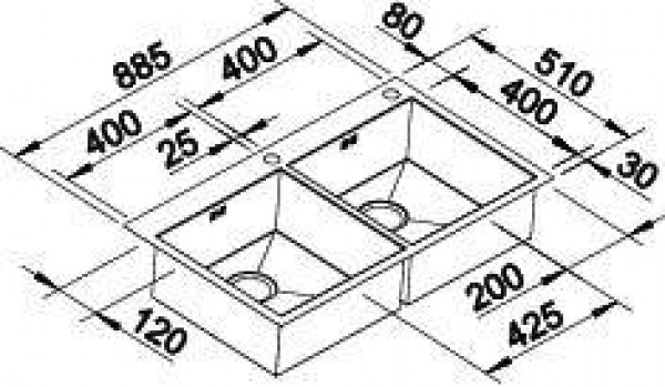 Кухонная мойка Blanco Zerox 400/400-IF/A 521648