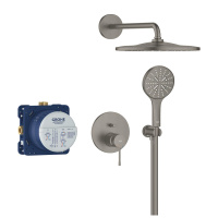 Душевой комплект Grohe Essence New 25287AL0 темный графит матовый