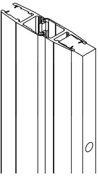 W51P-8-15-C Настенный профиль Inspire S, 8х15, цвет хром