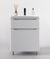 Тумба под раковину Style Line Марелла 60 Люкс Plus СС-00002395 белый матовый