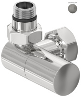 Вентиль Сунержа 3D левый цилиндр (G 1/2" НР х G 3/4" НГ) 9007-1402-1234 серый