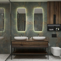 Зеркало с подсветкой Art&Max Forli AM-For-500-1200-DS-F