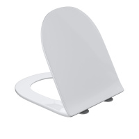 Сиденье для унитаза Grossman 4411S (тонкое, с крепежом) белое,микрофлифт,