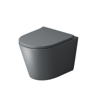 Унитаз подвесной безободковый Grossman  GR-4477GMSQ с сиденьем микролифт