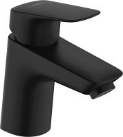 Смеситель для раковины с донным клапаном Hansgrohe Logis Coolstart 71072670 черный матовый