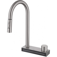 Смеситель ABBER Wasser Kreis AF8114SP для кухни с выдвижной лейкой, сатин