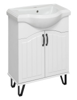 Тумба под раковину Runo белая Марсель 65 (00-00001200)