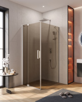 Душевой уголок (80х100) CEZARES SLIDER SLIDER-AH-1-100-80/90-BR-Cr