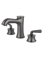 Смеситель для раковины на 3 отверстия WONZON & WOGHAND STEAM, темный графит WW-88159008-BGM Смеситель для раковины на 3 отверстия WONZON & WOGHAND STEAM, темный графит WW-88159008-BGM