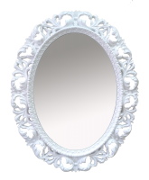 Зеркало (75х95) Misty Аврора O.1021.BA.ZA (белый) Л-Авр-07075-112ОБ