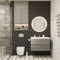 Зеркало с теплой подсветкой Art&Max Bolzano D780 AM-Boz-780-DS-C