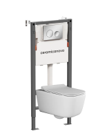 Комплект унитаза с инсталляцией Ceramicanova Balance/New day CN3005_121001CH