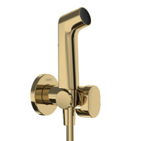 Гигиенический душ со смесителем Hansgrohe Bidette S 1jet EcoSmart+ 29232990 полированное золото