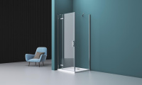Душевой уголок (90х90) BelBagno KRAFT-A-12-90-C-Cr-R