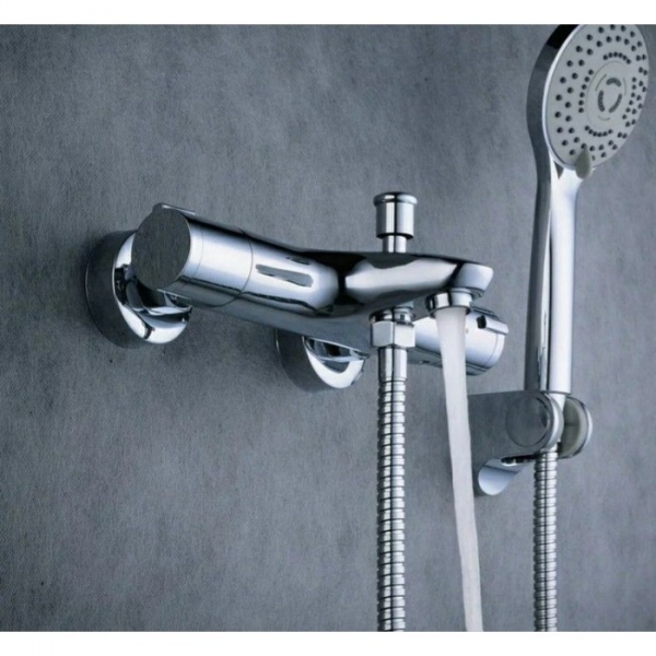 Смеситель для ванны короткий излив Bravat Nizza F6353387CP-01-RUS