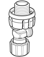 Угловой запорный вентиль Geberit для смывного бачка скрытого монтажа Sigma 8 см 242.414.00.1