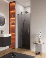 Душевая дверь 80 см CEZARES SLIDER-B-1-80/90-GRIGIO-GM