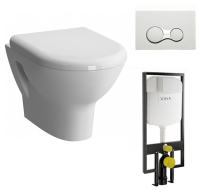 Унитаз с инстоляцией и крышкой-сиденьем Vitra Zentrum 9012B003-7205
