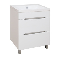 Тумба под раковину Runo напольная 2 ящика Парма 60 (00000001139)