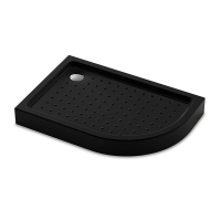 Душевой поддон (120х90) Veconi Tezeo stone TZ55LB-12090-C5 левый/черный