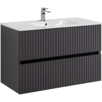 База под раковину Art&Max Torino AM-TORINO-900-2C-SO-GF-P Графит