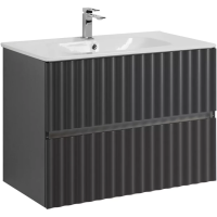 База под раковину Art&Max Еlegant AM-ELEGANT-800-2C-SO-GM-LED Серый матовый