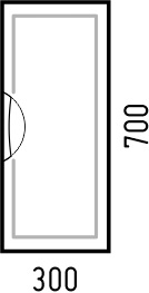 Шкаф подвесной (30х70) Corozo Монро 30 SD-00000679