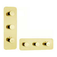 Термостат для ванны на 2-4 потребителя Bossini Outlets Z031204.021 золото глянец