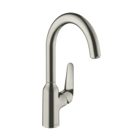 Смеситель для кухни однорычажный Hansgrohe Focus M42 71802800 нержавеющая сталь