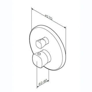 F71A85500 Spirit V2.1, cмеситель д/ванны/душа монтируемый в стену с термостатом, хром, шт. F71A85500 Spirit V2.1, cмеситель д/ванны/душа монтируемый в стену с термостатом, хром, шт.