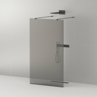 Душевая перегородка 100 см CEZARES LIBERTA LIBERTA-L-2-100-120-GR-NERO